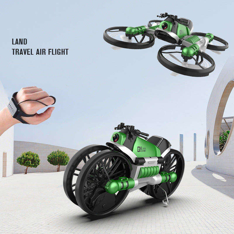 2 in 1 Foldable RC Drone and Motorcycle with Camera