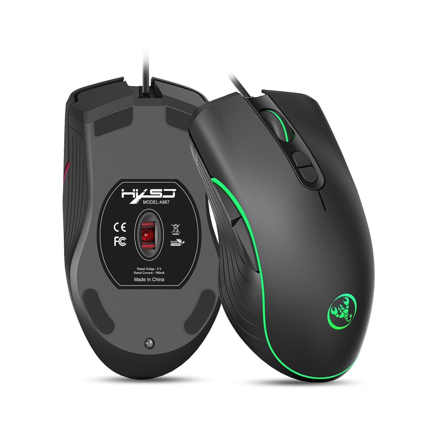 RGB Glowing Gaming Mouse - Wired
