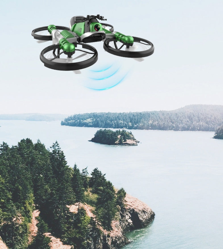 2 in 1 Foldable RC Drone and Motorcycle with Camera