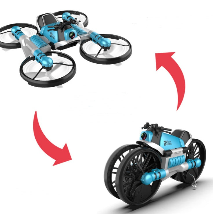 2 in 1 Foldable RC Drone and Motorcycle with Camera